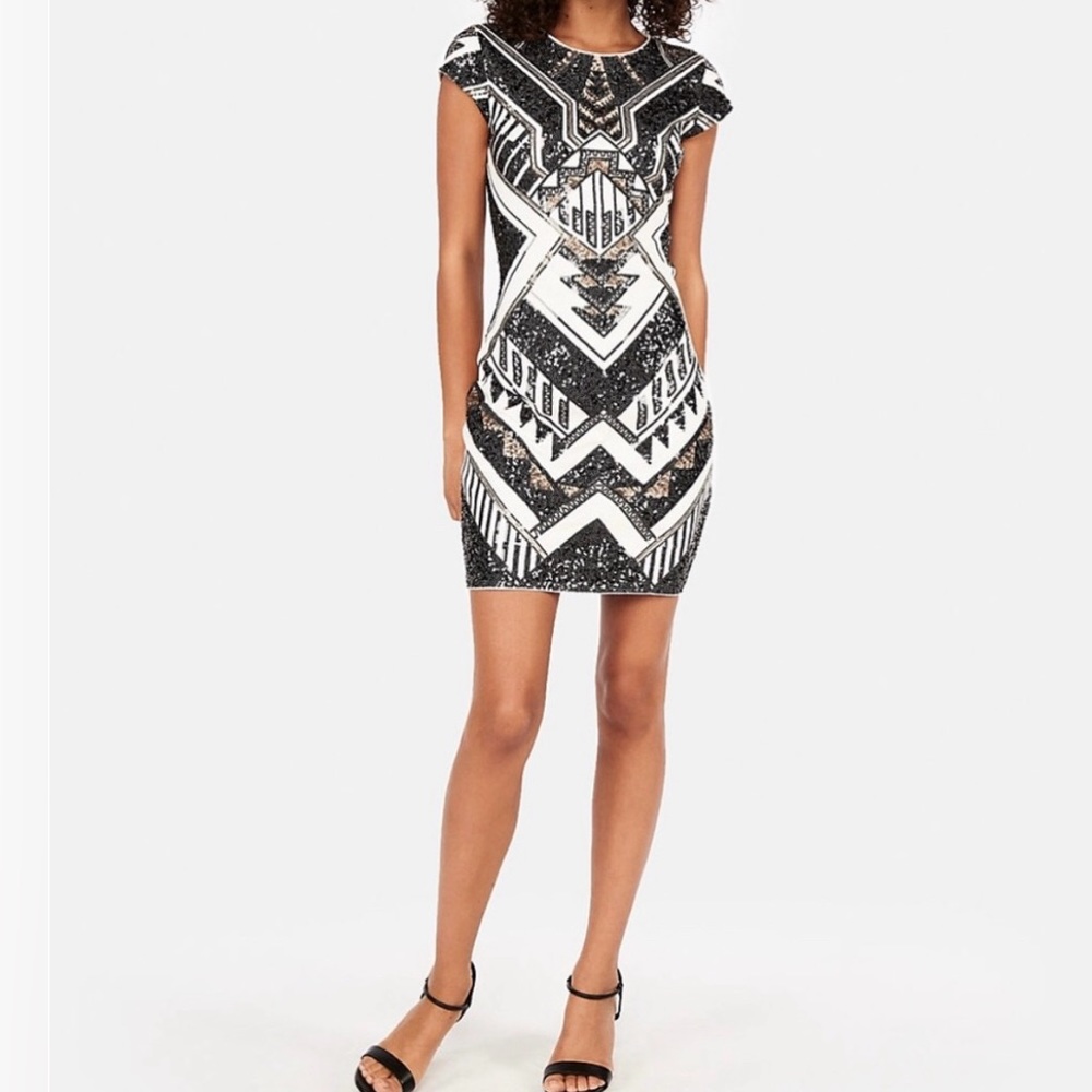Express Sequin Mini Dress